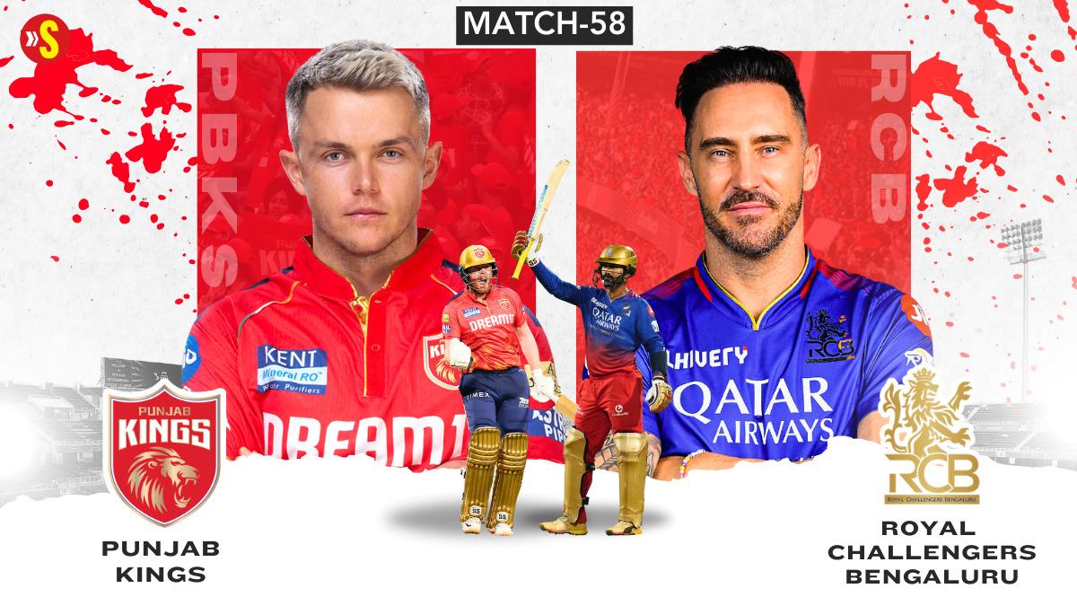 PBKS vs RCB Live Score, IPL 2024: Punjab Kings faces Royal Challengers Bengaluru in do-or-die clash; Predicted lineups